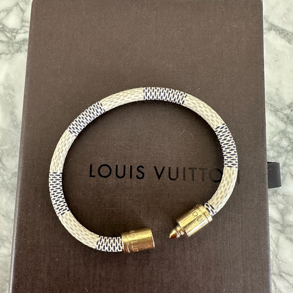 Louis Vuitton keep it damier leather bracelet - Picture 6 of 9